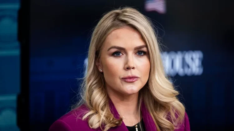 white house press secretary karoline leavitt holds first daily press briefing 96