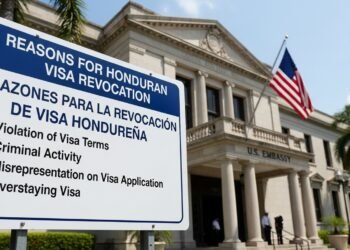 🇺🇸⚠️ Embajada de EE.UU. alerta sobre motivos que podrían llevar a la pérdida de la visa para hondureños 🚫🛂