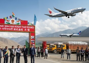 🌏🤝 India y China reactivan comercio fronterizo y vuelos directos tras 4 años de suspensión