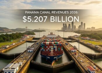 🚢 Canal de Panamá prevé ingresos por $5,207 millones en 2026 📉