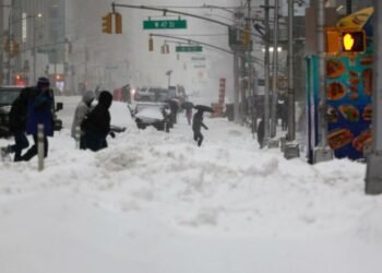 Efectos de la tormenta Fern en New York y EE UU
