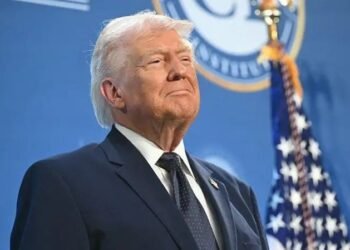 Trump en un evento en Florida este lunes. GETTY IMAGES