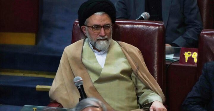 El ministro de Inteligencia iraní, Esmail Khatib, asiste a la ceremonia de inauguración de la sexta legislatura de la Asamblea de Expertos en Teherán, Irán, el 21 de mayo de 2024. AP - Vahid Salemi