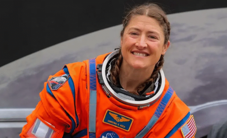 13 años después de ser seleccionada para convertirse en astronauta, Koch está realizando su sueño de infancia de viajar a la Luna. GETTY IMAGES