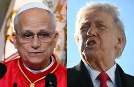 Combinación de imágenes del papa León XIV y el presidente de Estados Unidos, Donald Trump. Foto: Alberto PIZZOLI / Mandel NGAN / AFP "Diario El Comercio. Todos los derechos reservados."