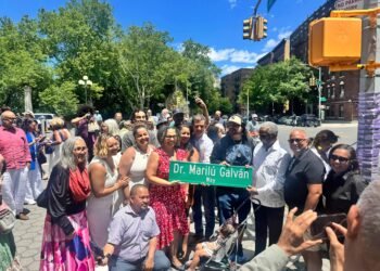HISTÓRICO HOMENAJE PÓSTUMO: DESIGNAN “MARILUZ GALVÁN WAY” A LA ESQUINA DE LA CALLE 145 Y RIVERSIDE DRIVE EN HARLEM, NUEVA YORK