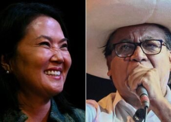 Keiko Fujimori y Roberto Sánchez, los dos candidatos de la segunda vuelta de las elecciones presidenciales de Perú. / ERNESTO BENAVIDES / CONNIE FRANCE / AFP Imagen cortesía: ElPeriodico.com
