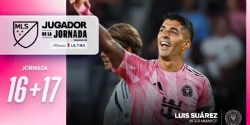 Luis Suárez, delantero de Inter Miami CF es nombrado Jugador de la Jornada 16 y 17 de la MLS presentado por Michelob ULTRA