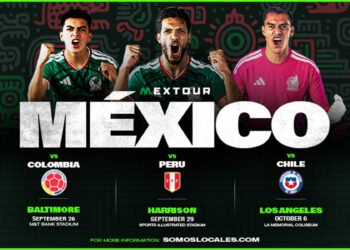 Tras una inspiradora actuación en la Copa Mundial de la FIFA 2026, la Selección Nacional de México regresa a Estados Unidos en el otoño para disputar tres partidos estelares del MexTour frente a destacados rivales sudamericanos